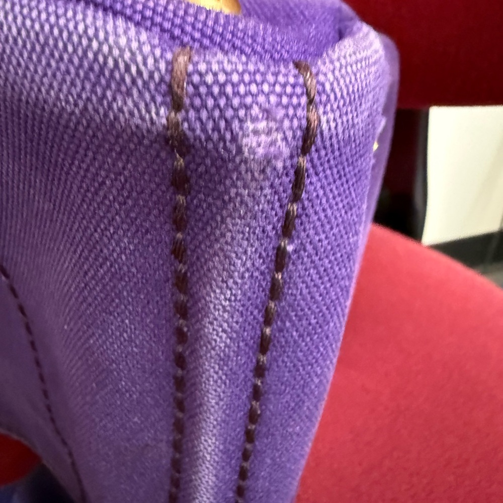 Prada Purple Canvas Tote Bag - Picture 11 of 14